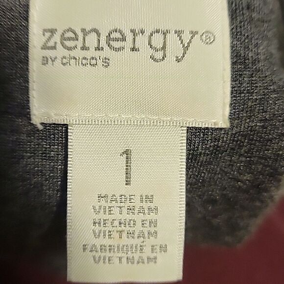 Chico’s Zenergy Long Vest w/ Metallic Thread - Picture 4 of 5